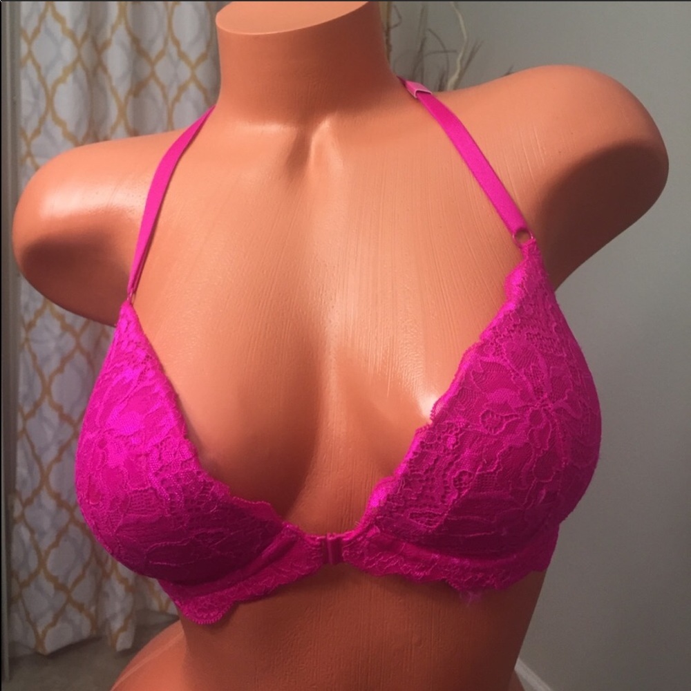 🎀 Pink Front Close Date Racerback 32DD 🎀 - Picture 2 of 5